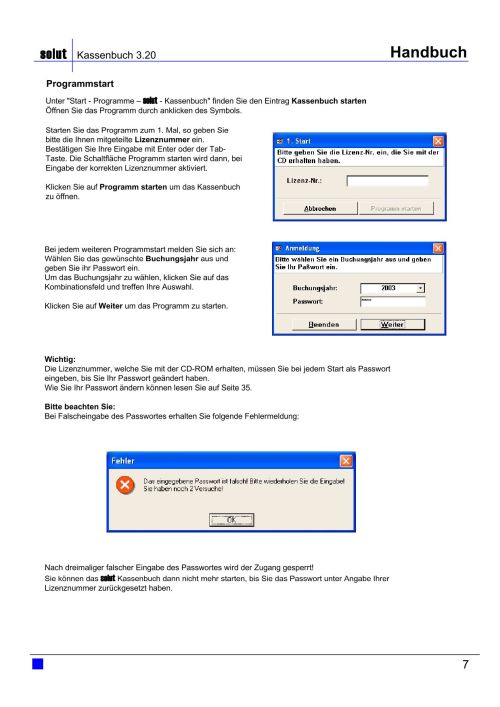 Kassenbuch Handbuch Seite 7
